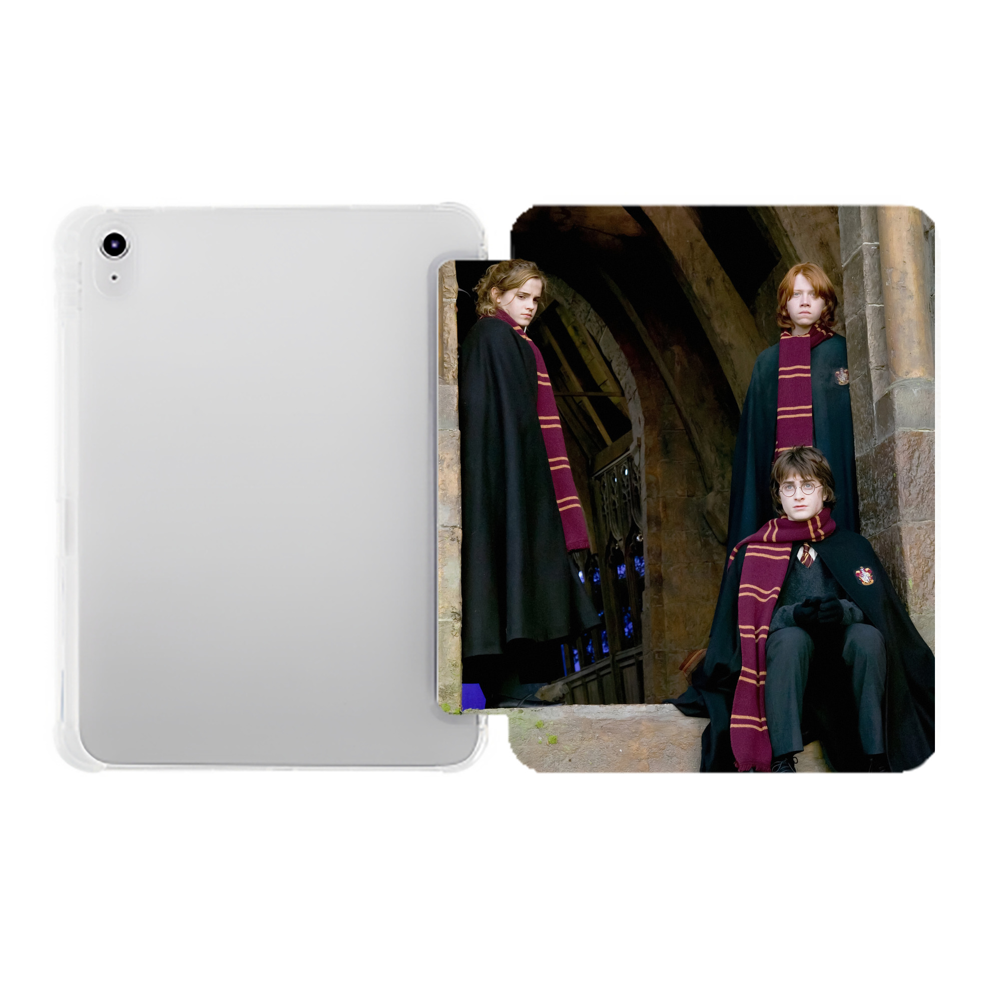（画像用） Harry Potter ハリー・ポッターシリーズ IPad ケース ペン収納付き 三つ折りスタンド PUレザー×シリコン 対応機種9.5/10.5/10.9インチ